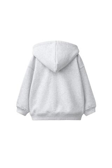ZARA ХУДИ С МОЛНИЕЙ, СЕРЫЙ МЕЛАНЖ