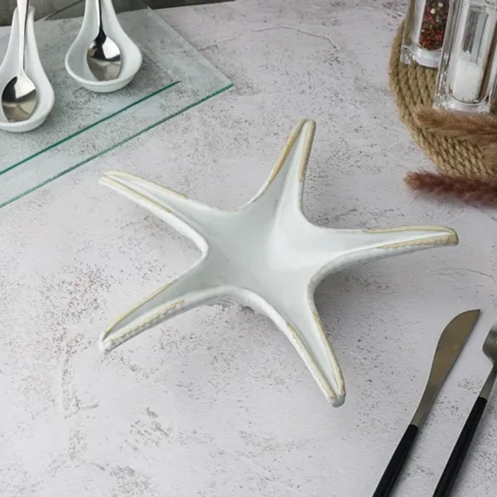 Блюдо для подачи 24 см h6 см для закусок Звезда Gray Starfish Frutti di Mare P.L. [1]