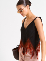 Вязаный топ с крашением dip-dye