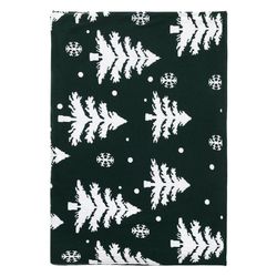 Плед вязаный с новогодним рисунком Морозный Лес из коллекции New Year Essential,130х180 см