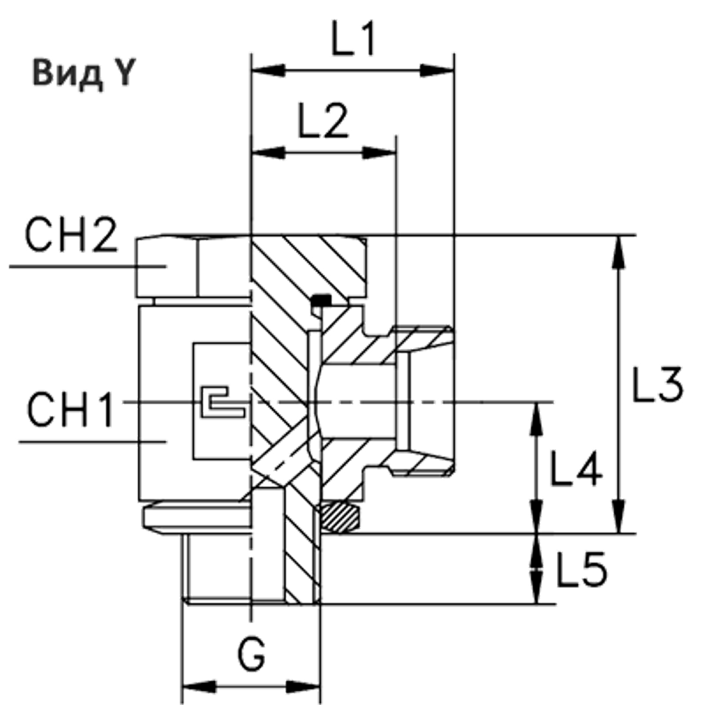 Соединение JE DLL04 BSP 1/8 (корпус)
