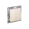 Выключатель кнопочный двухклавишный Systeme Electric AtlasDesign Бежевый ATN000217