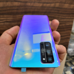 Крышка для Honor 30 Pro Plus - задняя стеклянная панель "хорошее качество" (серебристо-сиреневого цвета)