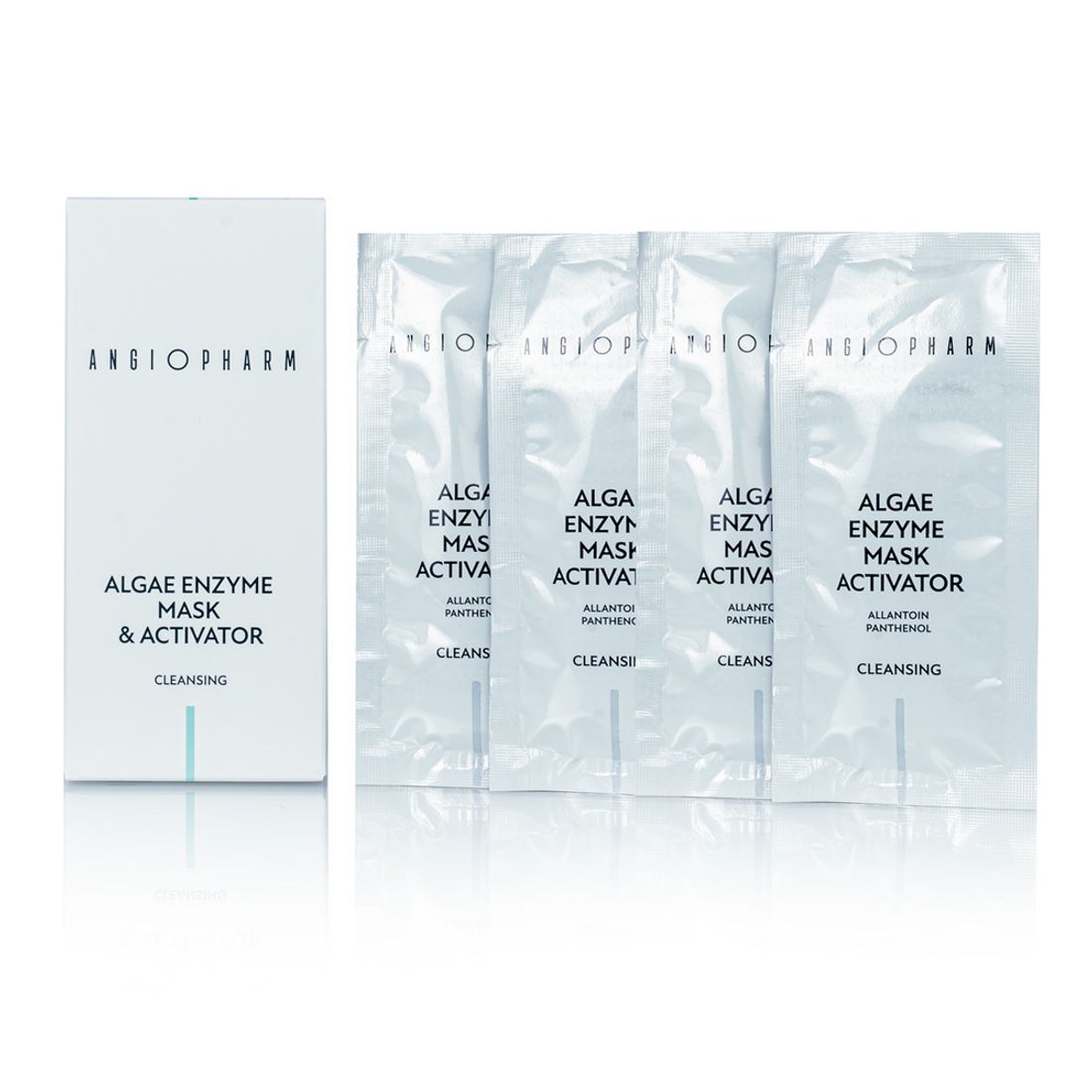 Набор саше Энзимно-водорослевая маска с активатором ANGIOPHARM Algae Enzyme Mask 4*15мл