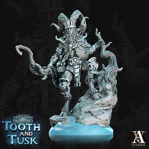 Grand Alliance Chaos Beasts of Chaos Gors Зверолюд шаман миниатюра для dnd, днд, pathfinder, фентези, Настольная игра, НРИ, Варгейм, РПГ