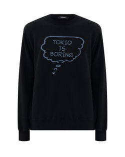 UNDERCOVER СВИТШОТ ЧЕРНЫЙ TOKIO IS BORING