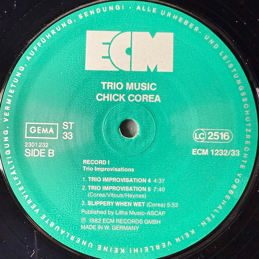 Chick Corea, Miroslav Vitous, Roy Haynes ‎– Trio Music 2LP (Германия 1982г.) ECM