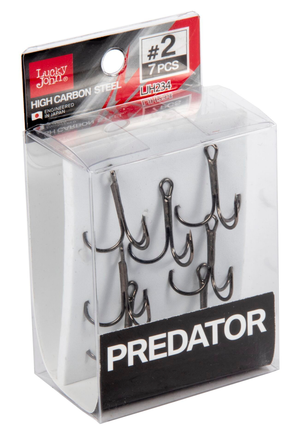 Крючки-тройники Lucky John PREDATOR LJH234 №2, 7 шт.