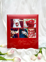 Фотоальбом свадебный на 50 магнитных листов 23х28 см, кольца red wedding Красный