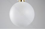 Pendant design lamp Aballs  by Parachilna (White,  D30)