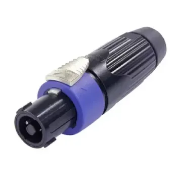 Neutrik NLT4FXX-BAG кабельный разъем Speakon male 4-контактный, металлический черненый корпус