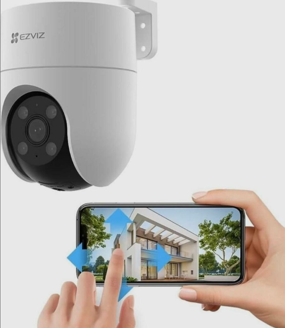 EZVIZ CS-H8c 2 МП поворотная Wi-Fi камера c распознаванием людей.