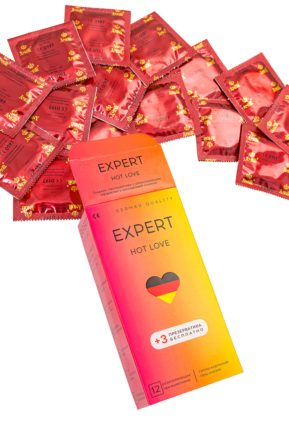 Презервативы Expert Hot Love с разогревающим эффектом №15