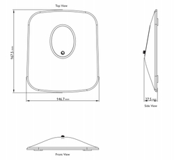 KEF P1 Desk Pad Silver настольные акустические подставки для колонок KEF LSX (пара)