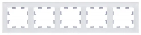 Рамка стеклянная на 5 постов Systeme Electric AtlasDesign Nature Белый глянцевый ATN320105