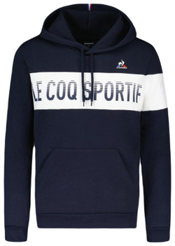 Мужская теннисная кофта Le Coq BAH Hoody N°1 SS23 - sky captain/new optical