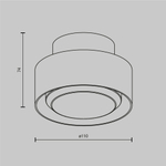 Потолочный светильник Technical C092CL-GX53-W