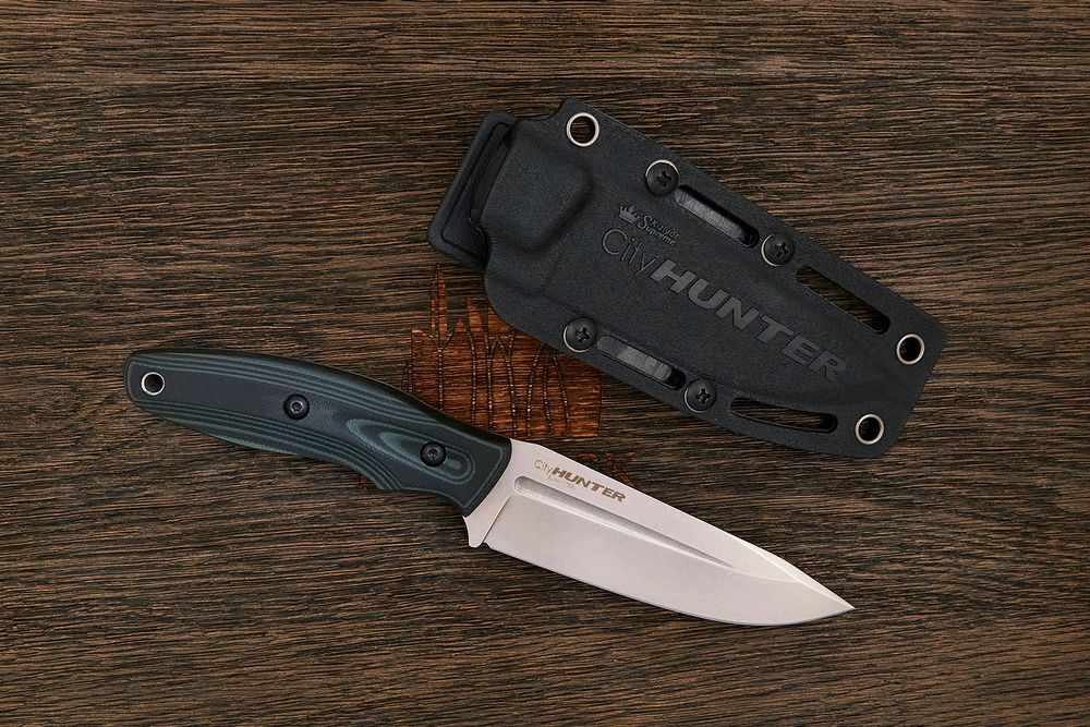 Нож туристический (разделочный) Kizlyar Supreme Cityhunter, клинок 105мм, Elmax, G10