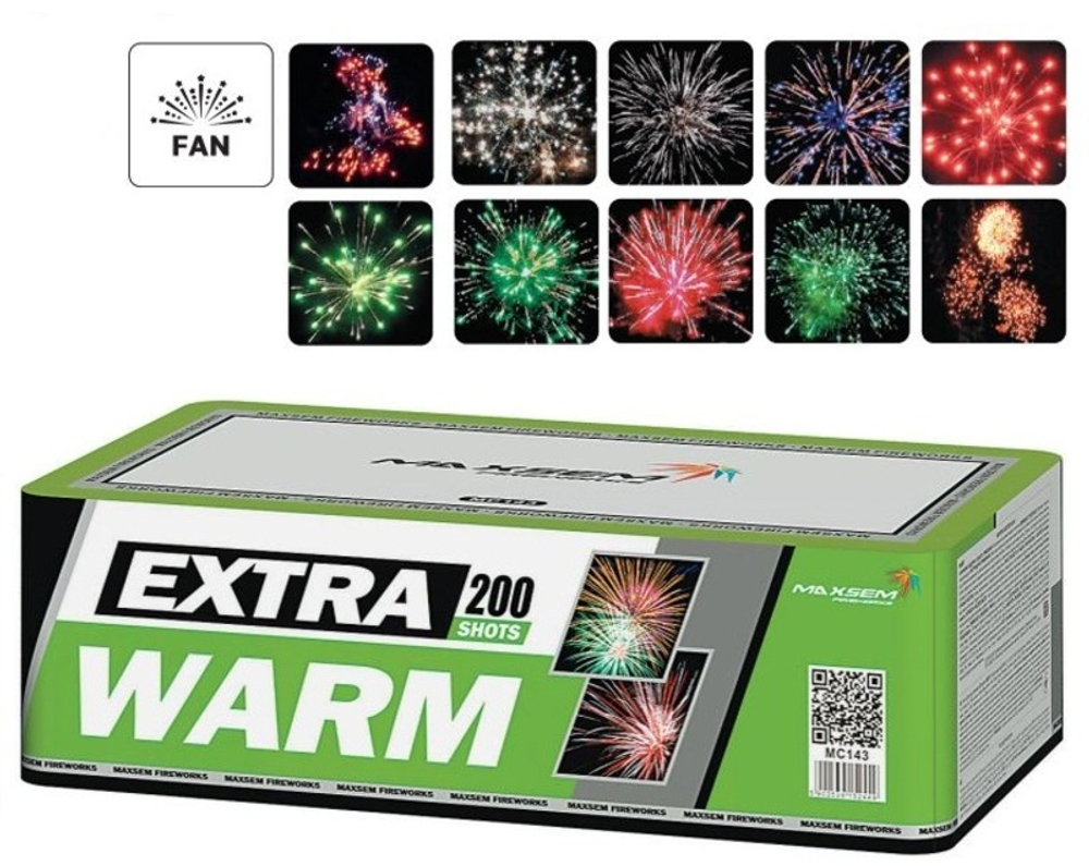 Батарея салютов "Extra Warm" MC143 200 залпов * 1"