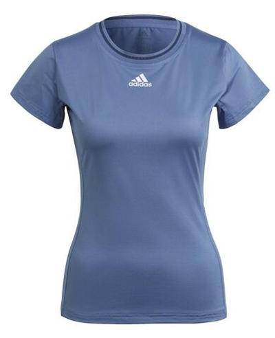 Женская теннисная футболка Adidas Freelift Tee W - crew blue/crew navy