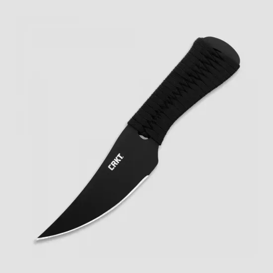 Нож фикс.Scrub,ст.SK5 Carbon Steel,черн.кл.,рук.черн.оплетка, чех.пластик