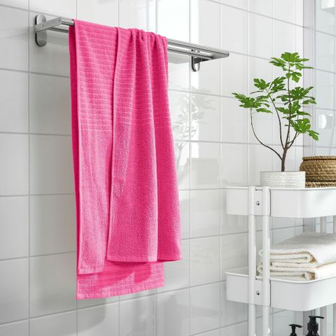 Полотенце банное IKEA VAGSJON (ВОГШЁН), Розовый, 70х140 см