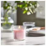 Свеча ароматическая IKEA LUGNARE (ЛУГНАРЕ), Жасмин, Розовый, 20 часов