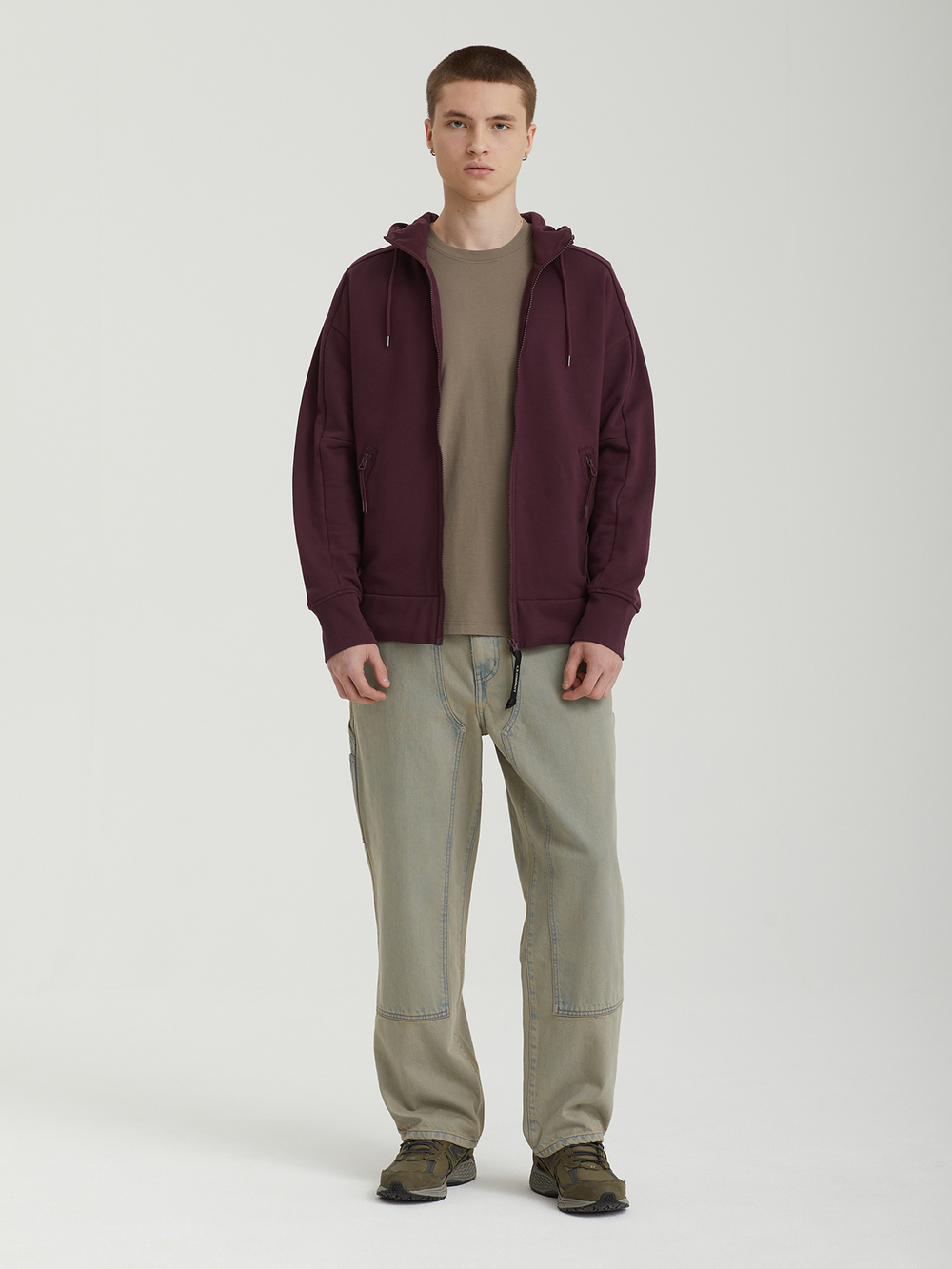 Мужская Толстовка Open In Diagonal Raised Fleece