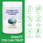 Maxi Health, Hydrolyzed Fish Collagen Powder™, гидролизованный рыбий коллаген, 305 г (10,75 унции)
