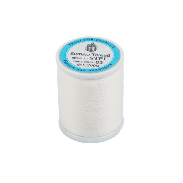 Нитки для пэчворка SumikoThread 200 м, (219 ярд), 03 молочный