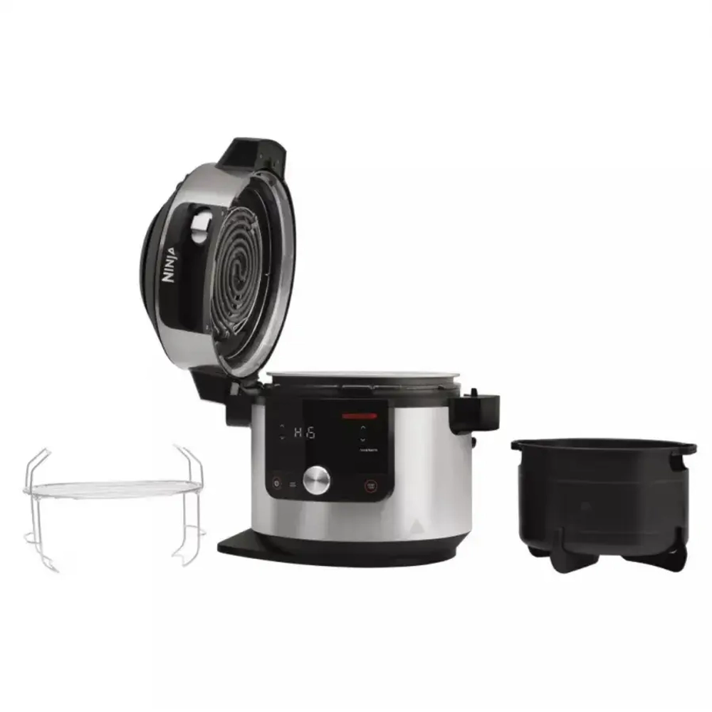 Мультиварка-Скороварка 12в1 Ninja OL650EU стальной/черный