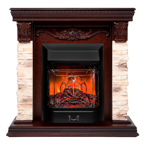 Каминокомплект Real Flame Patricia NT с очагом Majestic Lux Black (без пульта)