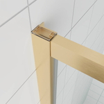 Душевая дверь Veconi Ottimo P20 G, 1200x1900, золото брашинг, стекло матовое
