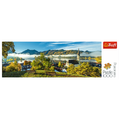Puzzle "1000 Panorama" - By the Schliersee lake / HUBER