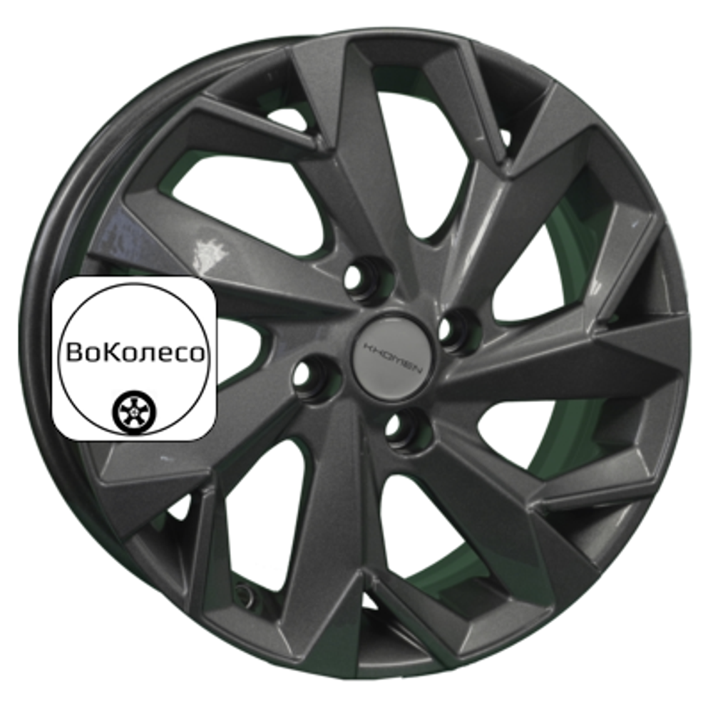 6x15/4x100 ET46 D54,1 KHW1508 (Rio/Solaris) Gray Khomen Wheels