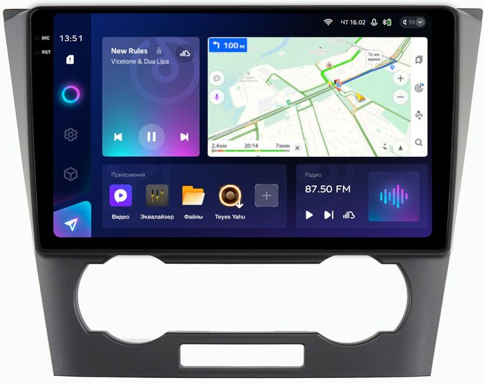 Магнитола для Chevrolet Epica 2006-2012 - Teyes CC3-2K монитор 9.5" 2K QLED на Android 10, Быстрая, CarPlay, 4G SIM-слот