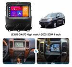Магнитола для Lexus GX470 J120, Toyota Land Cruiser Prado 120 (климат на большом экране, рамка 9") - Kuberg SF-9696-2 QLed+2K, Android 13, Быстрейшая, CarPlay, 4G SIM-слот