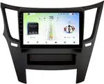 Магнитола для Subaru Legacy 5, Outback 4 2009-2014 (левый руль, рамка черная) - Teyes CC4L монитор 9" IPS, Android 14, Быстрая, Snapdragon 662, CarPlay, 4G SIM-слот