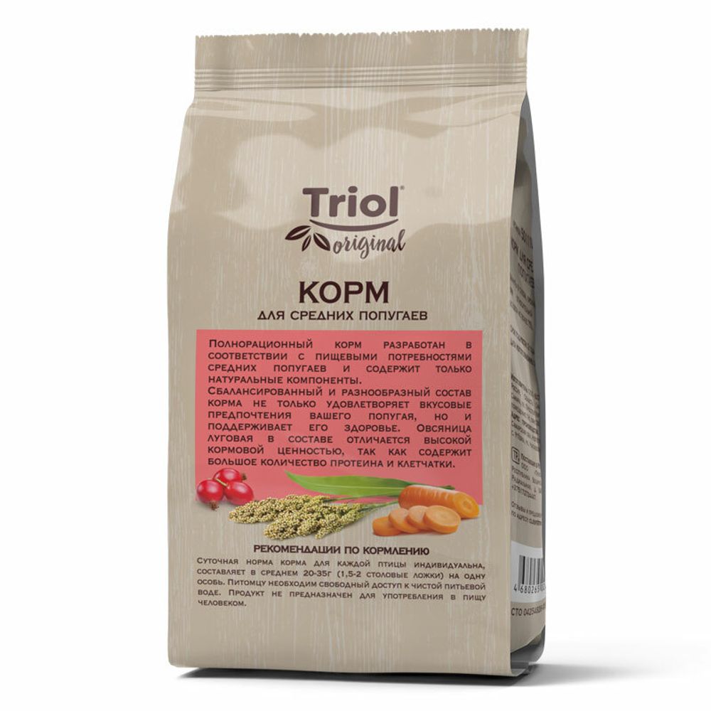 Корм для средних попугаев Triol Original