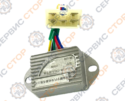 Реле регулятор зарядки JFT148D 14V/1500W (FTD1412S) 5 проводов с фишкой