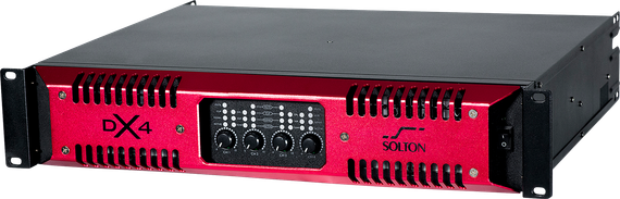 Solton DX 4 - Усилитель 4-х канальный, Класс TD; 4 х 1300 Вт на 8 Ом; 4 x 2200 Вт на 4 Ома; 4 x 260