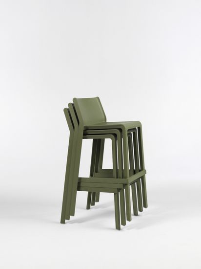 Стул пластиковый барный Trill Stool Nardi цвет агава
