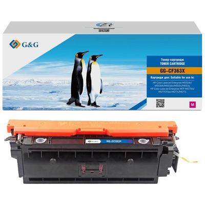 Картридж G&G, аналог HP CF363X (508X) для LaserJet M552/M553/M577 пурпурный (9.5k)