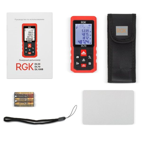 Лазерный дальномер RGK DL70, RGK