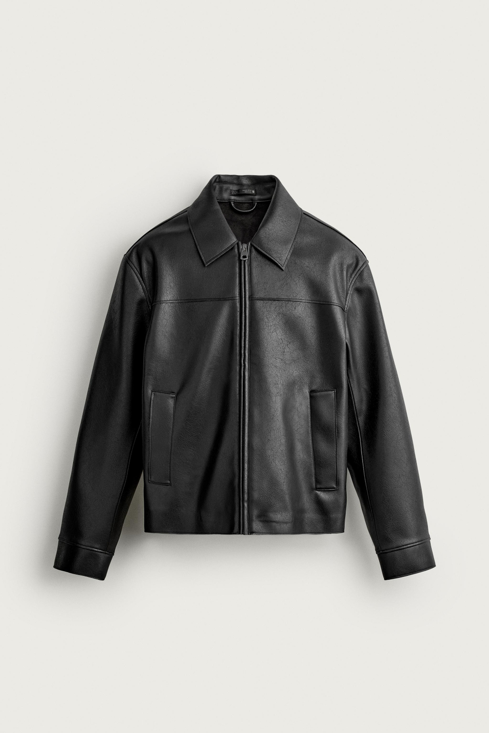 КУРТКА КЛАССИЧЕСКОГО КРОЯ ИЗ ИСКУССТВЕННОЙ КОЖИ — ZARA · 0155/751