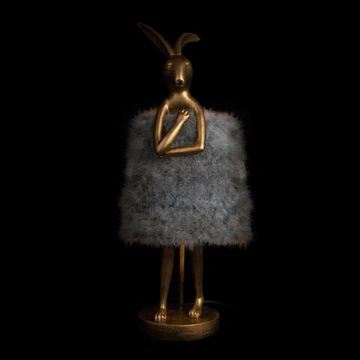 Настольная лампа 1*Е14 10315/B Grey fluff серый Lapine LOFT IT