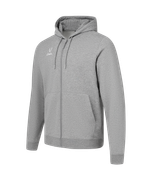 Флисовое худи на молнии ESSENTIAL Cotton Fleece FZ Hoodie, серый меланж