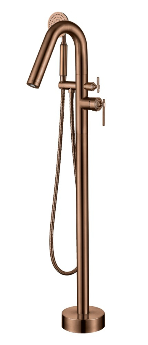 Смеситель напольный ETERNA BRUSHED BRONZE