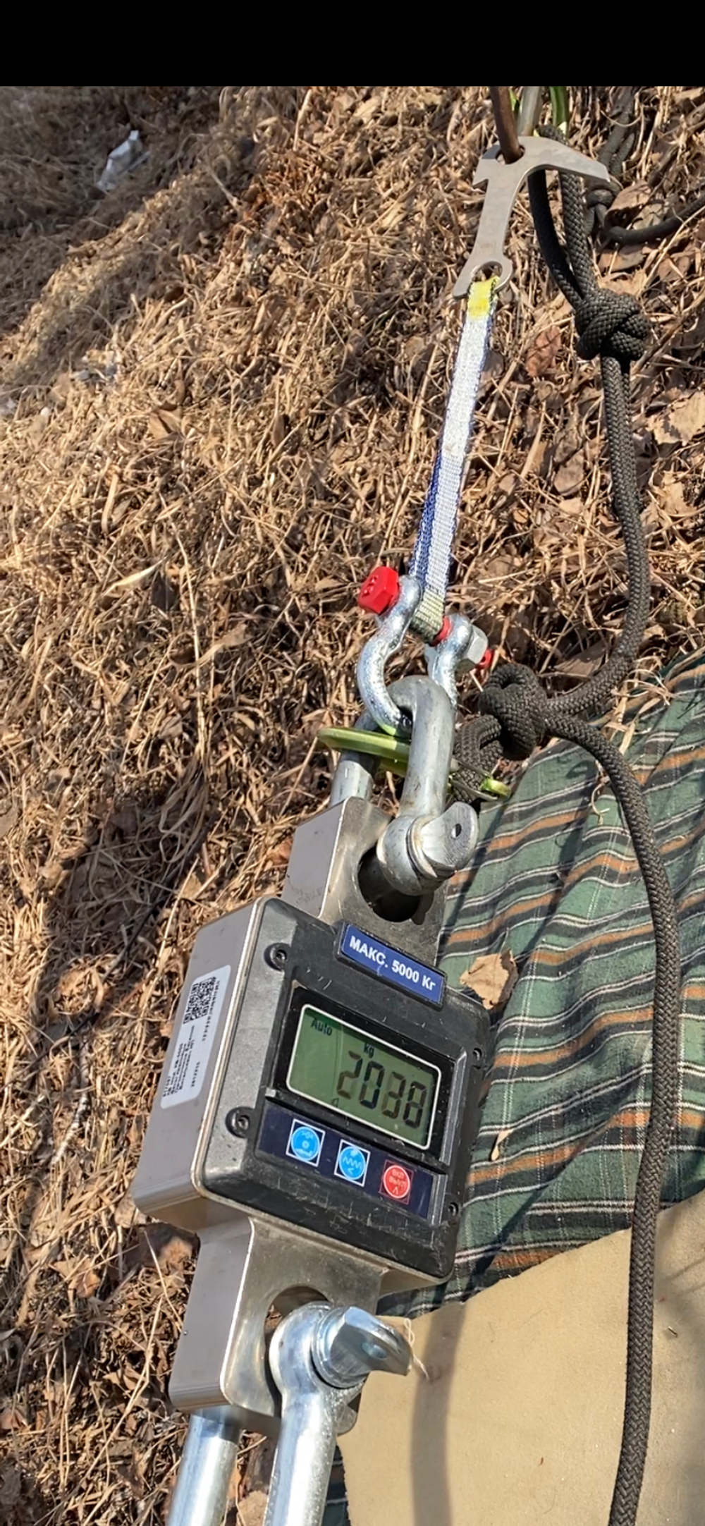 Якорный крюк №2/ 3мм / 30ХГСА / HRc 45 / Никель / t-50C / Dyneema 11х200mm/20kN / W-69g