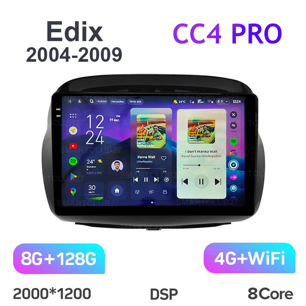 Teyes CC4 Pro 10,2" для Honda Edix 2004-2009